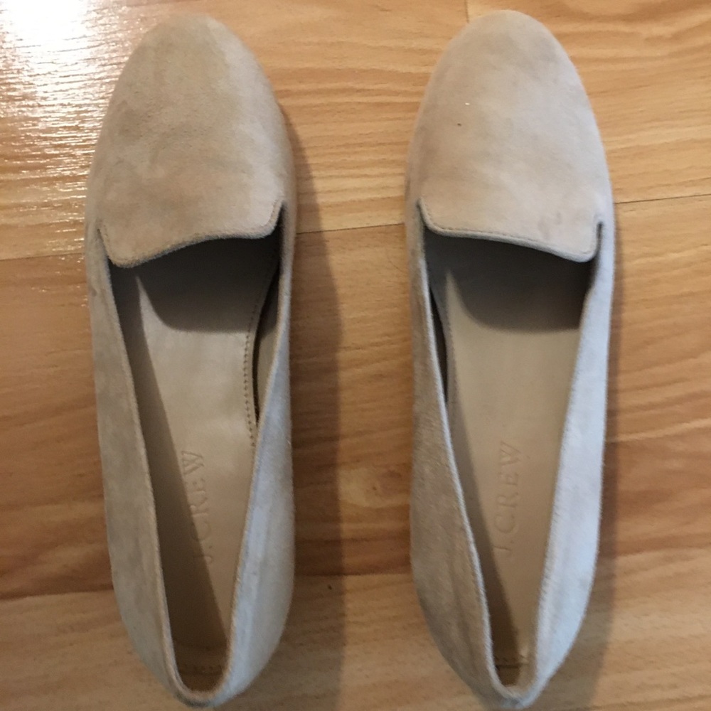 J Crew Women’s Darby Loafers Beige Suede Size 5.5